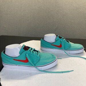 Nike Sb Stefan Janoski Zoom Canvas Shoes Crystal Mint Skateboarding Mens 10.5